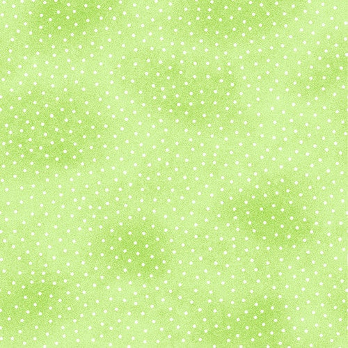 Baby Green tonal small dot flannel print, Flannel by the yard, A E Nathan