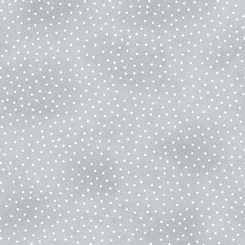 Baby Gray tonal small dot flannel print, Flannel by the yard, A E Nathan
