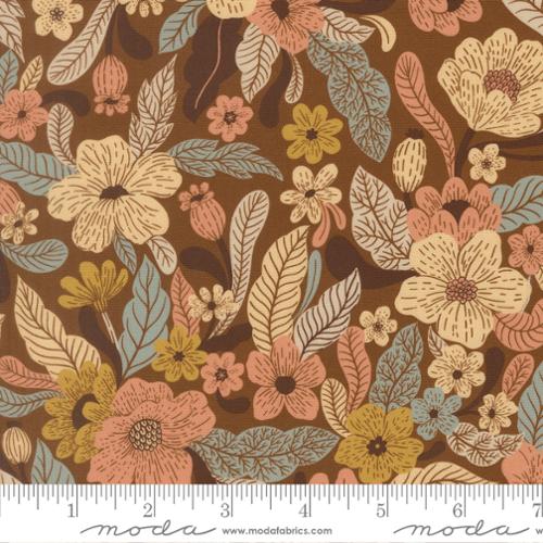 Feather and Forest Bloom Walnut 14140 15 Moda by the yard