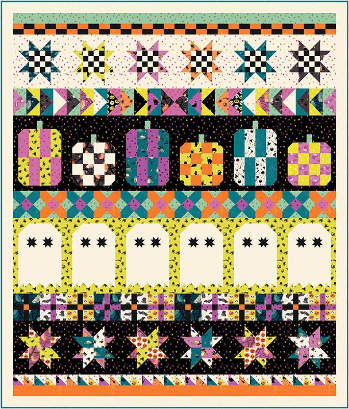 Halloween Block of the Month, choose between Ruby Star Society or Purrs & Boos. 9 months begins May/June of 2026