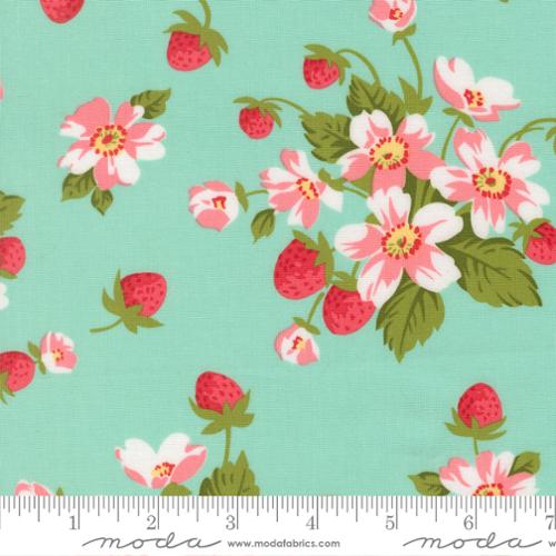 Bloomsberry Aqua 55350 13 Moda, by the yard