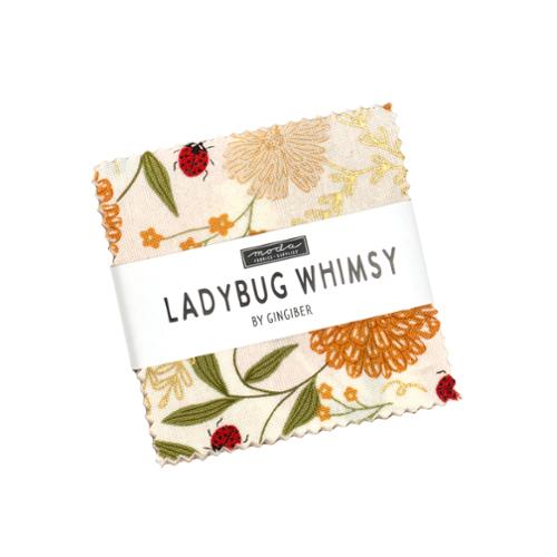 Ladybug Whimsy Mini Charm 48440MC Moda Precuts