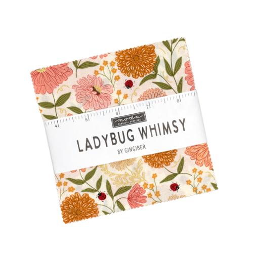 Ladybug Whimsy Charm Pack 48440PP Moda Precuts