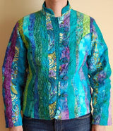 Quilt-As-You-Go Strip Jacket class: Two Sessions, Sept 16 and 17,  11-4. Advanced Beginner to Intermediate