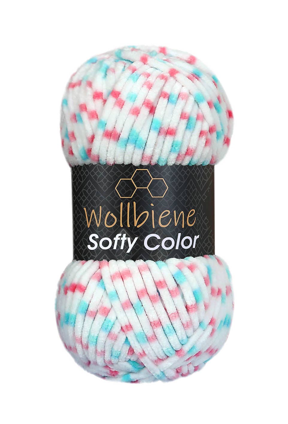 Softy Color Chenille Wool 100gr Coloured Knitting Hobby DIY: Purple grey pink turkis 118