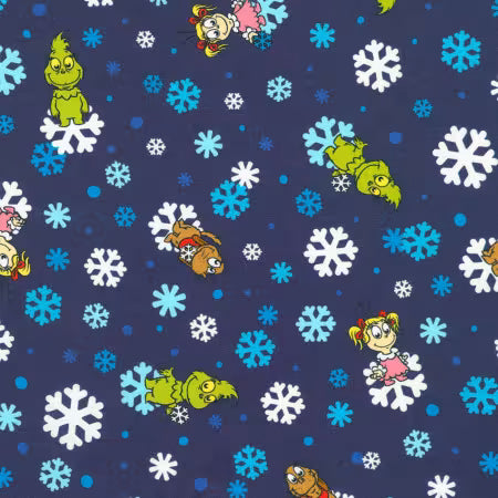 Blue Snowflakes, Grinch, Max, Cindy Lou by the yard