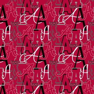 NCAA-Alabama Letters-Cotton by the yard