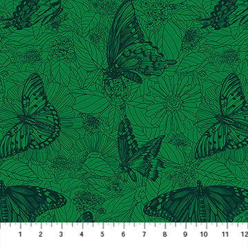 Anna Maria Textiles, Indelible Ink,  Winging It, Jade by the yard