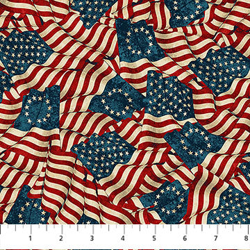 Stonehenge America 250 108 Backing Flags, by the yard