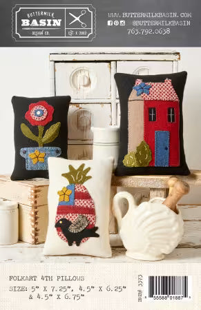 Folkart 4th Pillows Printed Pattern