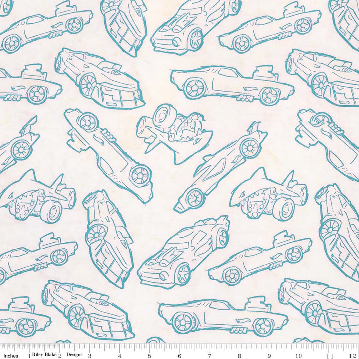 Batiks Full Throttle Hot Wheels™ Powdered Pastels from Riley Blake by the Yard