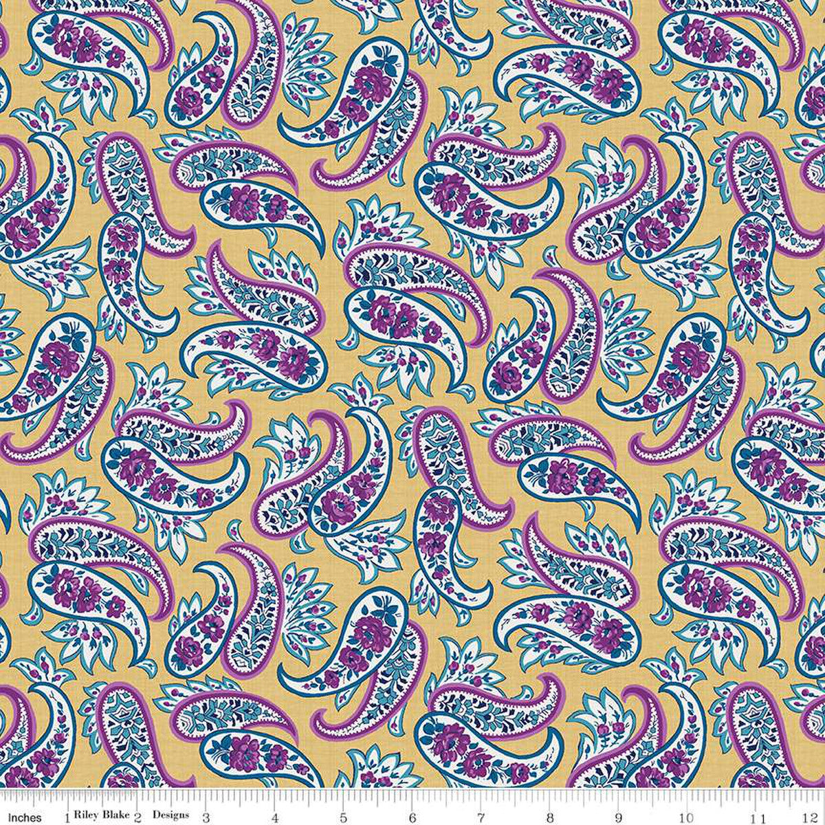 Riley Blake Brilliance Paisley Holey, by the yard