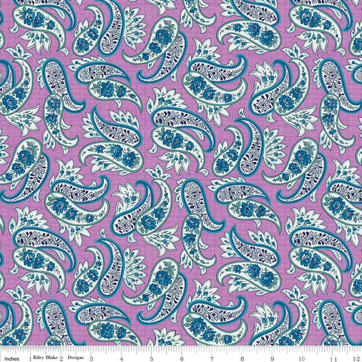 Riley Blake Brilliance Paisley violet, by the yard – North Shore Quilting