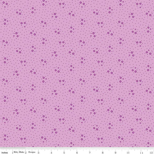 Riley Blake Brilliance Ditsy Lilac, by the yard