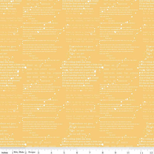 Riley Blake  Coming Home Cadence Yellow, by the yard