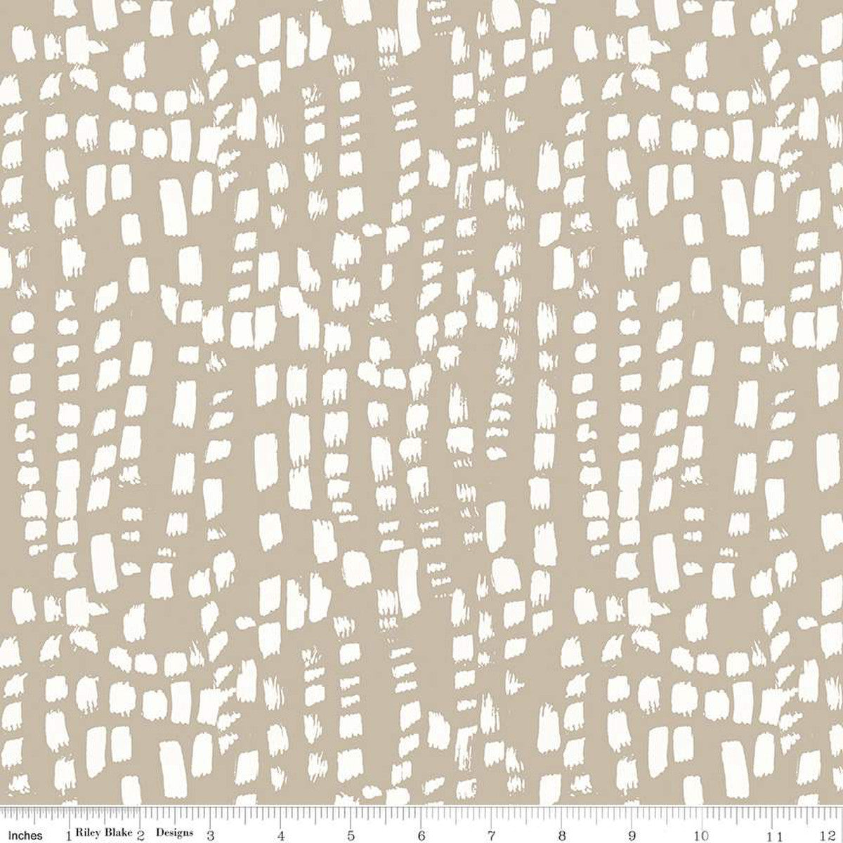Blue Escape Coastal Texture Taupe by the yard