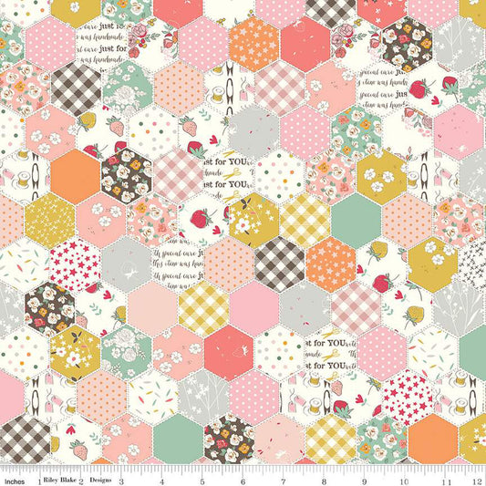 BloomBerry Cheater Print Multi by the yard