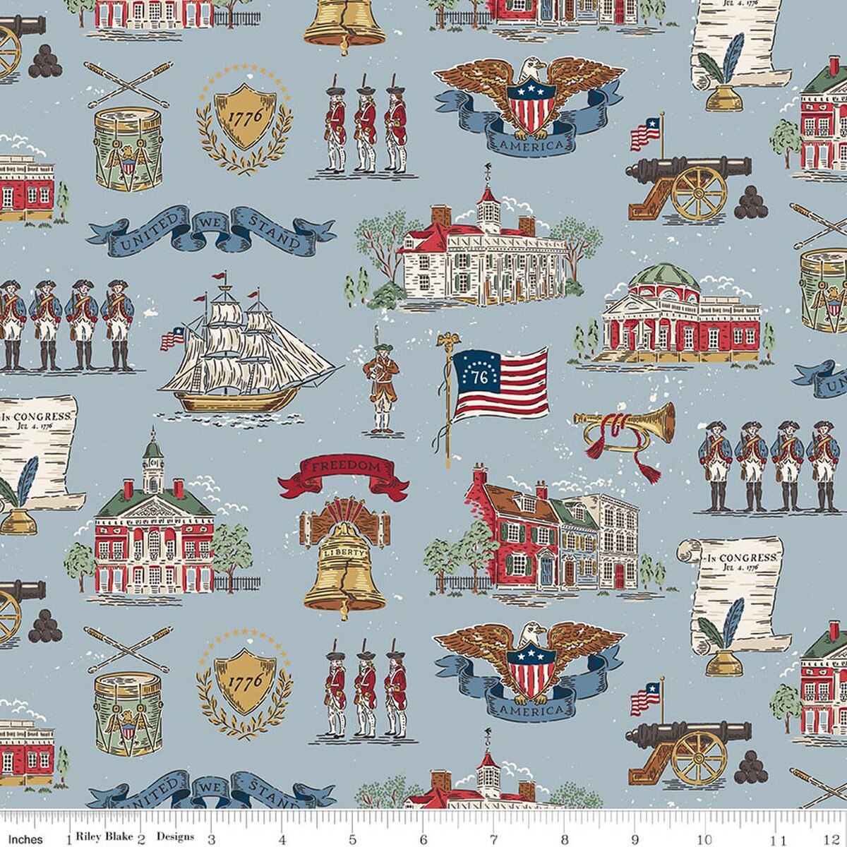 Independence Main Blue from Riley Blake by the yard