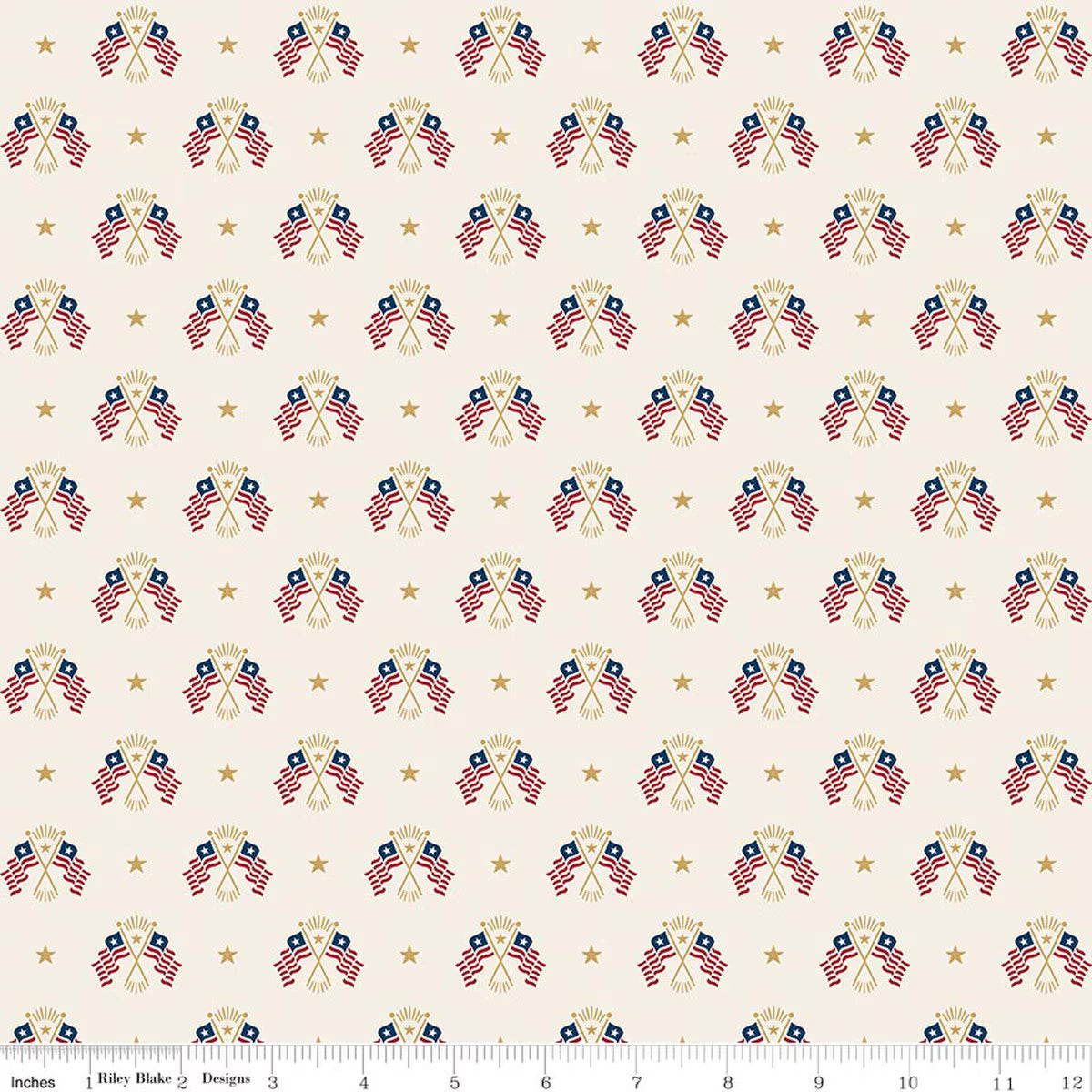 Independence Old Glory Cream from Riley Blake by the yard