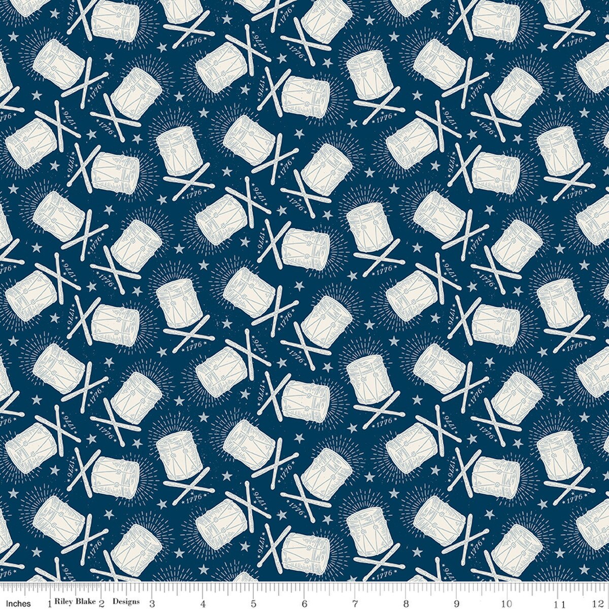 Independence Drums Oxford from Riley Blake by the yard