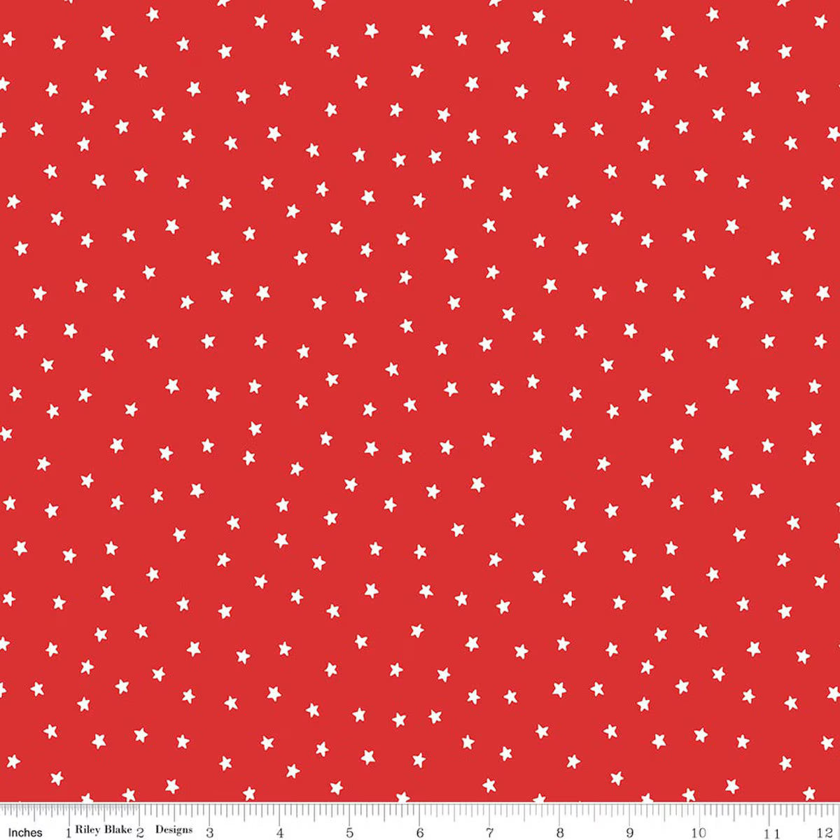 Sew America Star Toss Red from Riley Blake by the yard