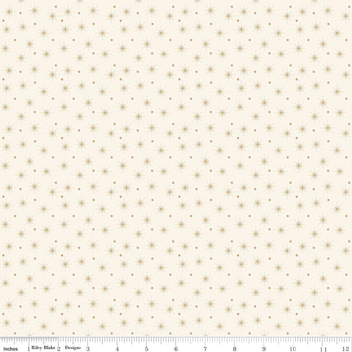 Christmas Greetings Christmas Lights Cream from Riley Blake Designs, by the yard