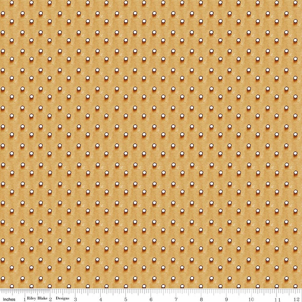 Gingerbread Royal Icing Dots Gingersnap from Riley Blake by the yard
