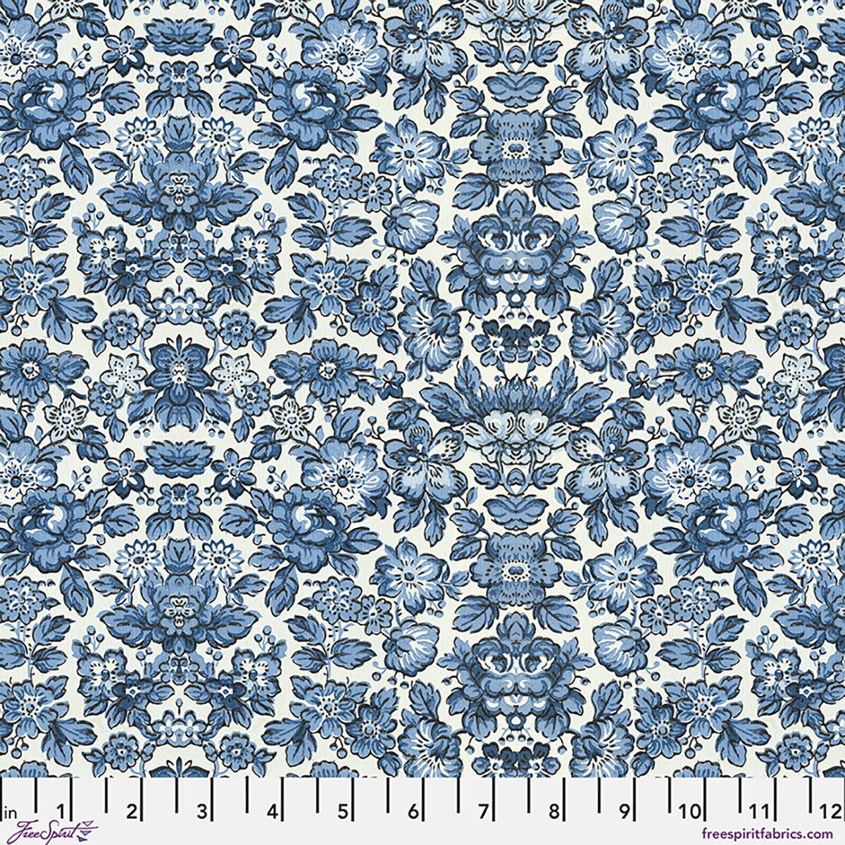Indigo Wallpaper Canvas - Indigo || Palette Canvas Cloth by the yard