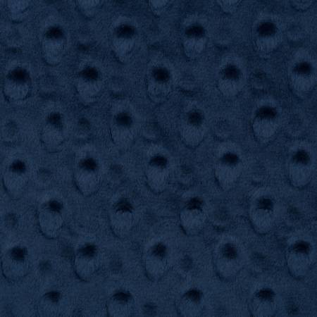 Navy Dimple Dot Cuddle Solid by the yard