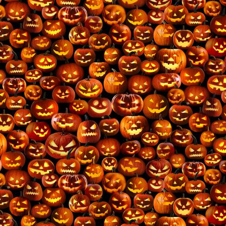 Pumpkin Packed Jack O Lanterns, by the yard