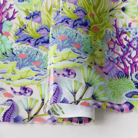 Tula Pink Floral Reef Collection: Reef What You Sew Vinyl by the half yard