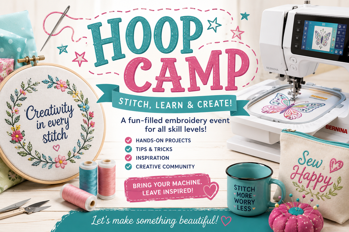 North Shore Quilting Hoop Camp September 25-27, 2026