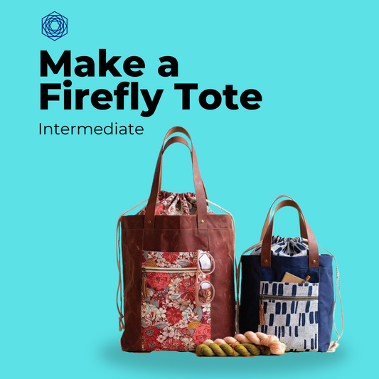 MAKE A FIREFLY TOTE BAG CLASS - 3 SESSIONS, Tuesdays, 6-9pm April 30, May 7 & May 21