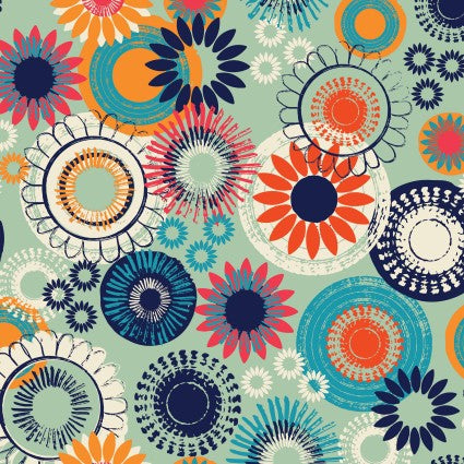 Totally Zing by Dandelion Fabrics, Whirligig by the yard
