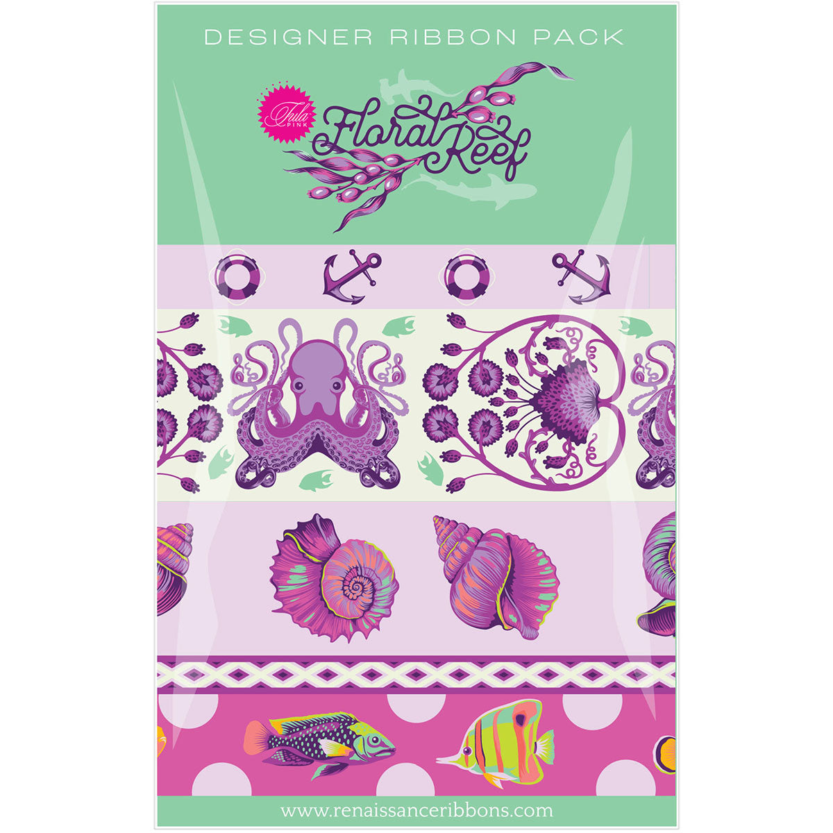 Ultraviolet - Designer Pack Ribbon from Tula Pink