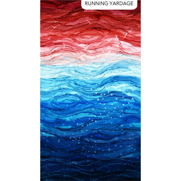 Patriot by Northcott Ombre, Running yardage- by the panel