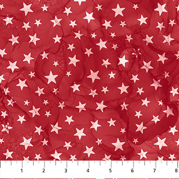 Patriot by Northcott, red stars by the yard-