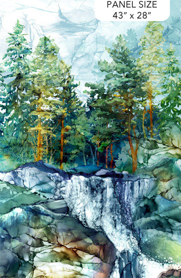Cedarcrest falls by Northcott, scenic panel-online only