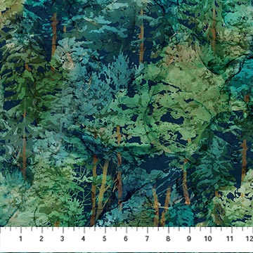 Cedarcrest falls by Northcott, Dark Teal Trees-online only