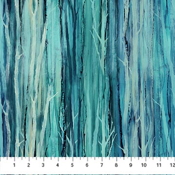 Cedarcrest falls by Northcott, Medium Teal Twig Texture-