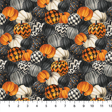 Northcott, Night Owl, Packed Pumpkins