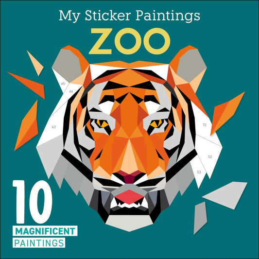 Activity Book - My Sticker Paintings: Zoo Animals
