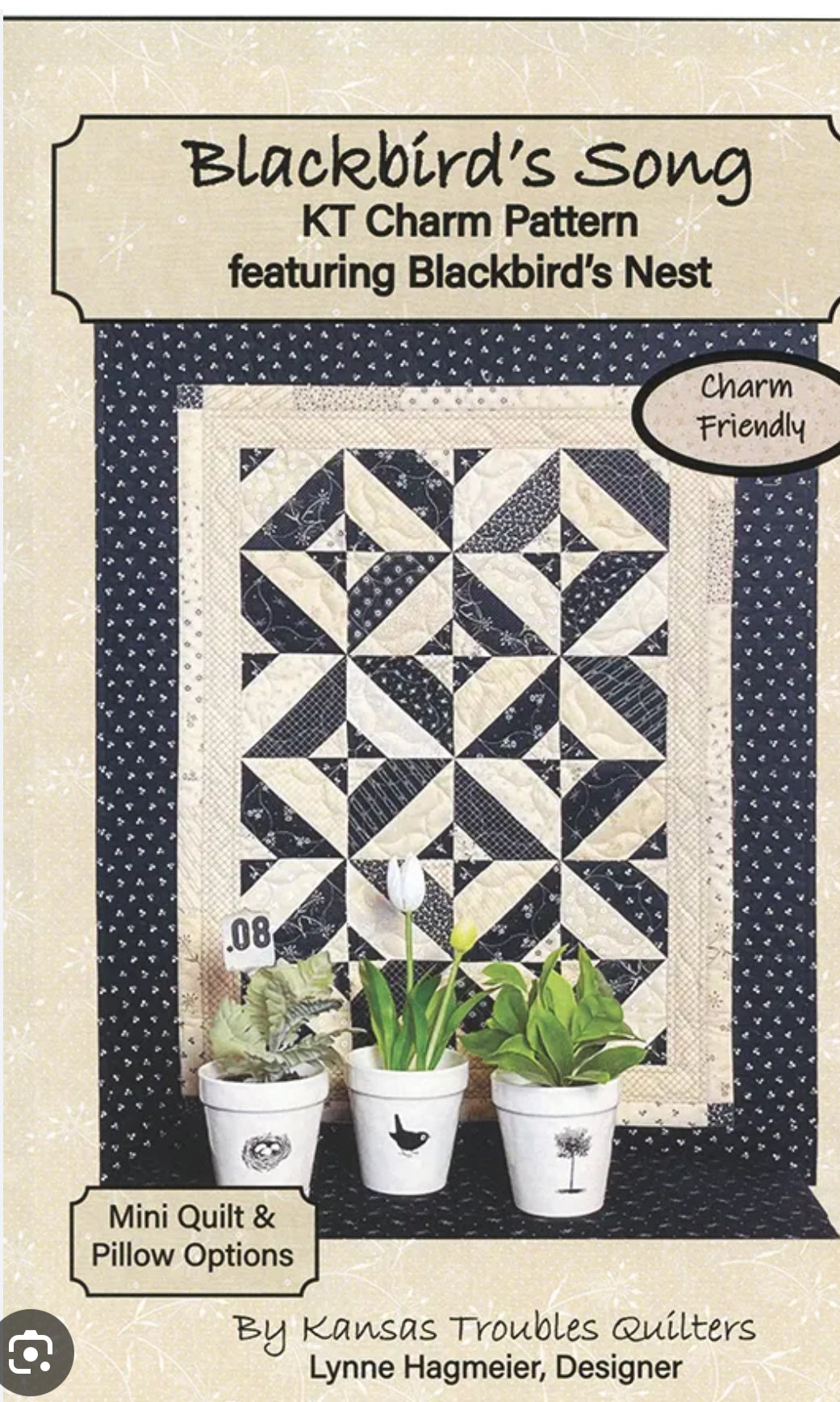 Blackbird's Song Wall hanging Quilt kit from Kansas Troubles