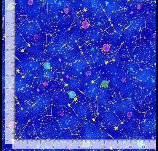 SPACE GALAXY CONSTELLATION MET by the yard
