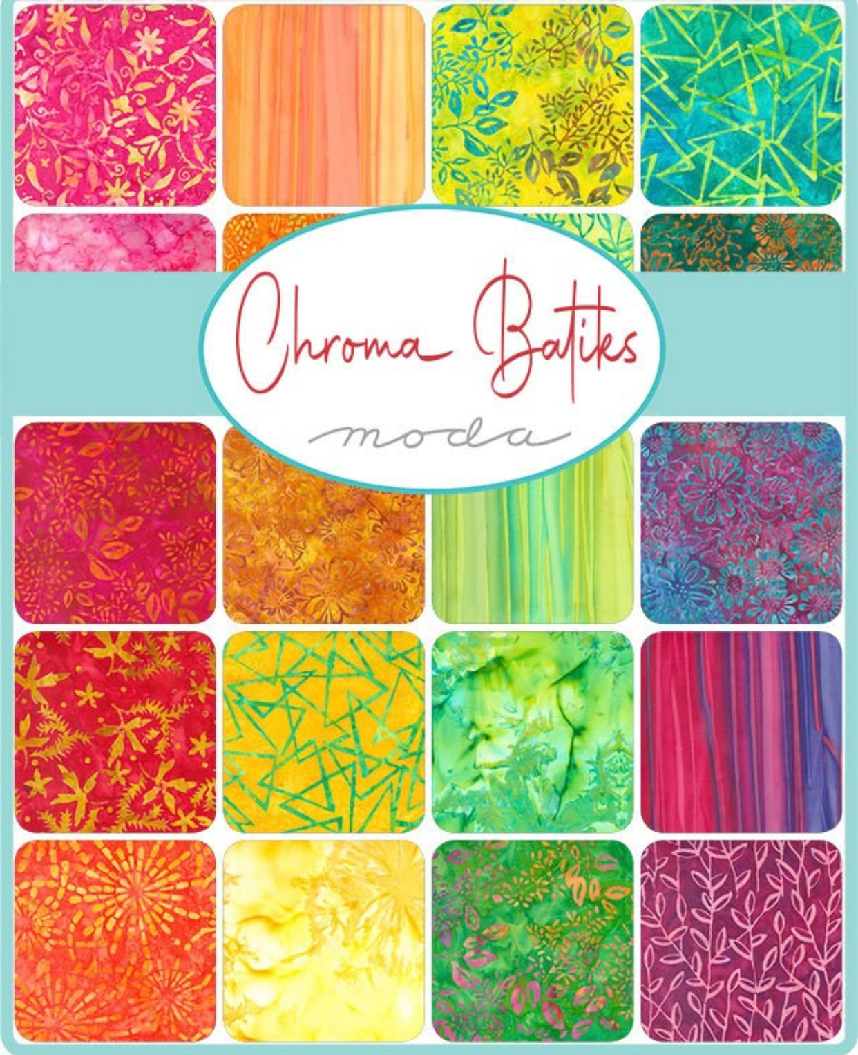 Chromatic Batik Jelly Roll by Moda