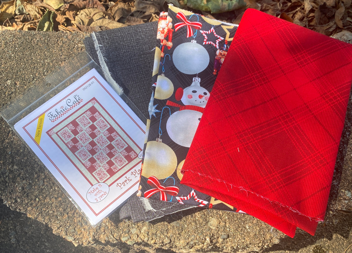 Christmas three yard quilt kit, from Henry Glass