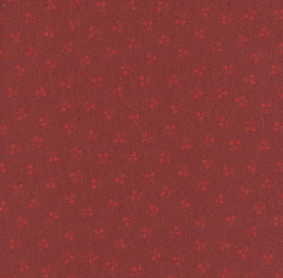 Marcus Fabrics Make It Merry Lamb Farm Designs Red Tossed Berries by the yard