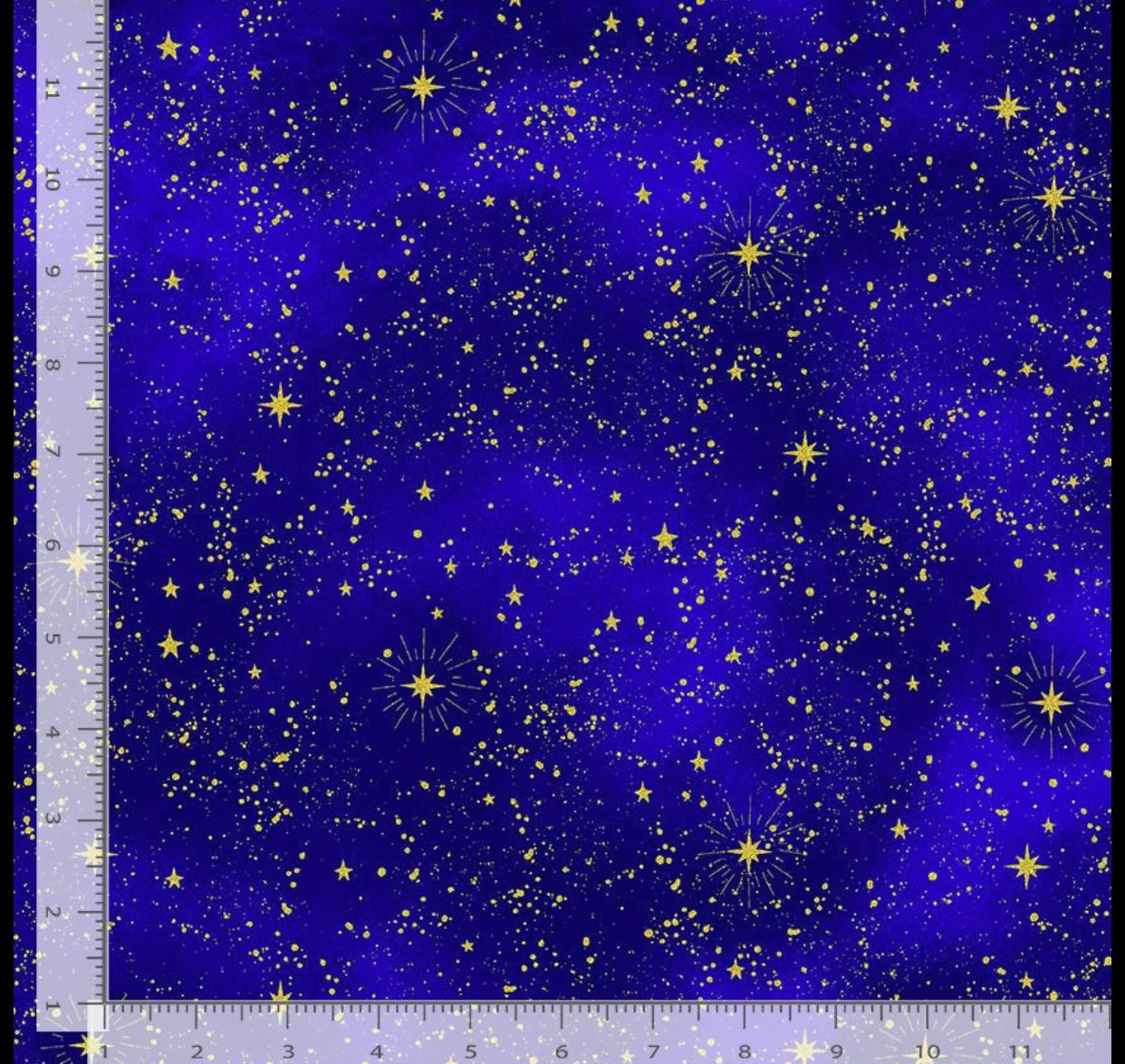Starry Sky Navy by the yard