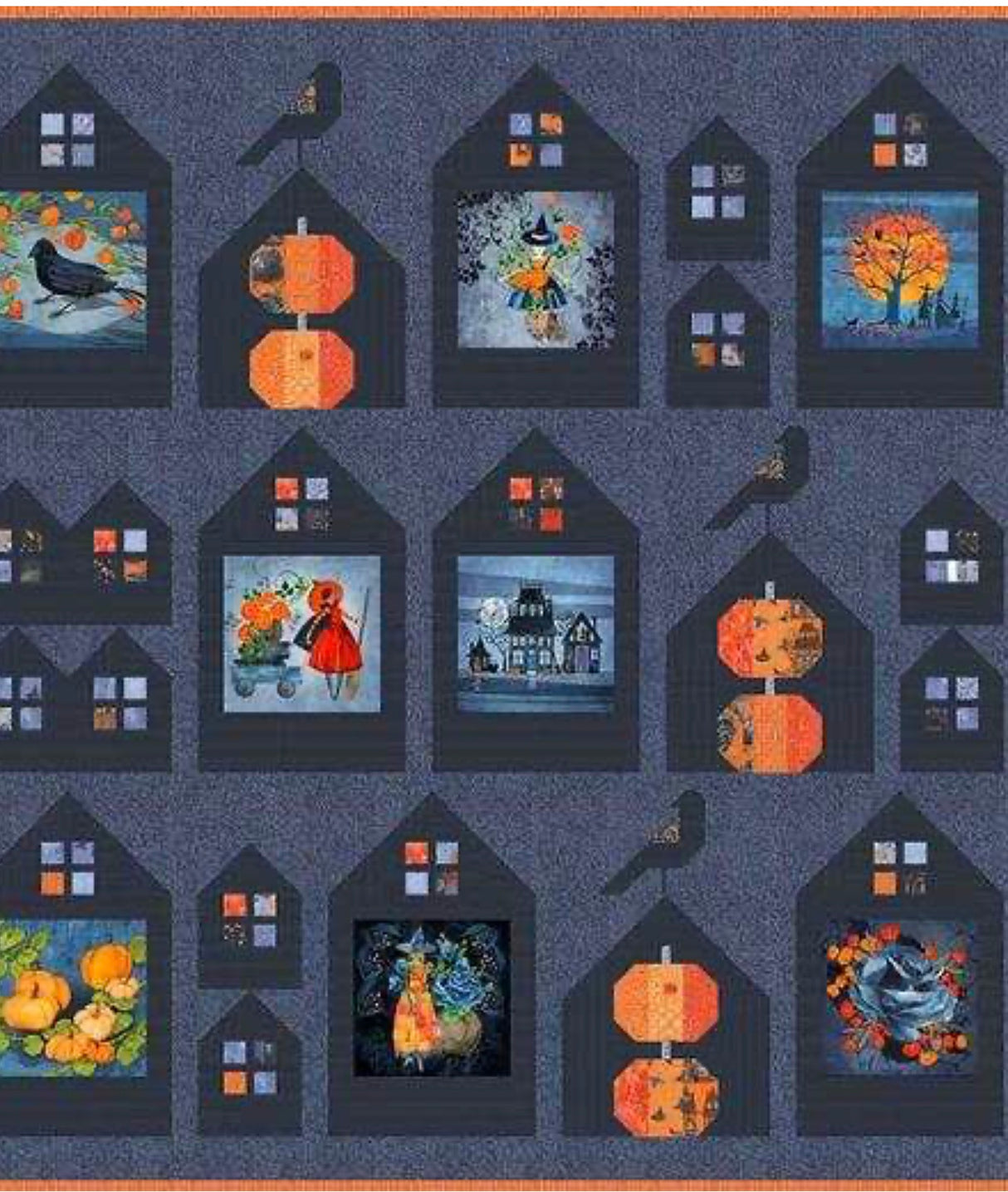KIT: Neighborhood Views Quilt Kit featuring Coven by Robin Pickens for Moda Fabrics (65.5” x 67.5”)