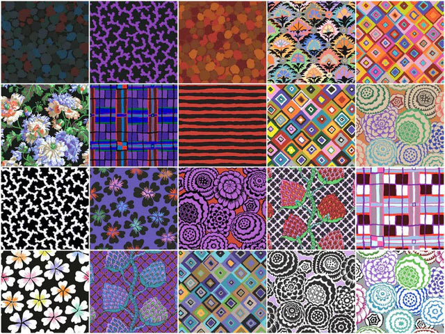 Kaffe Fassett Collective - February 2024 Dark Colorway 2 1/2" Strips